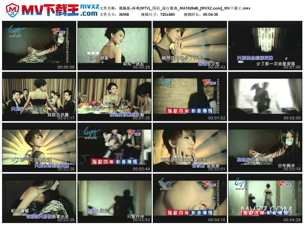 戴佩妮-两难(MTV)_国语_流行歌曲_MA102648